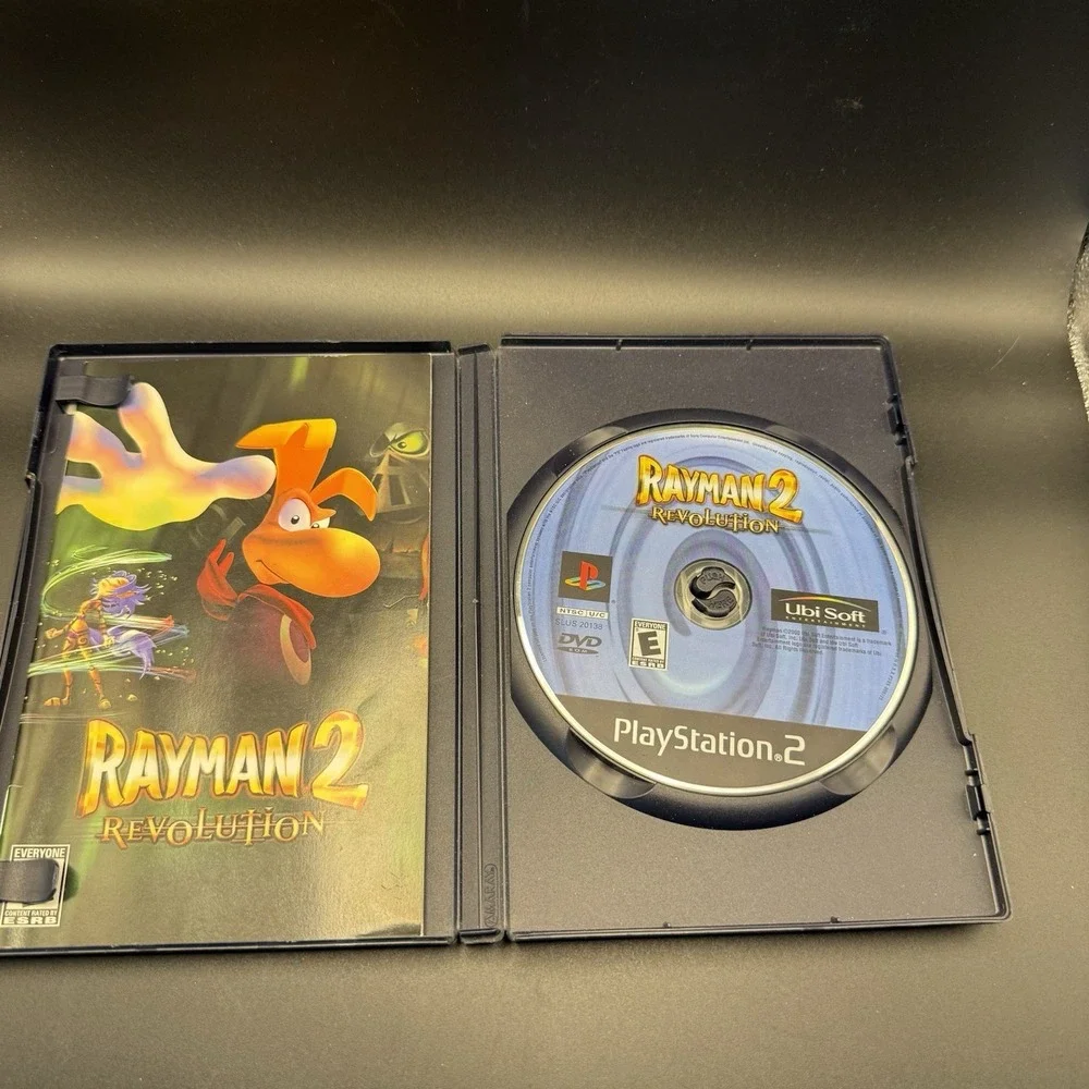 Rayman 2 Revolution PS2 Playstation 2 Black Label CIB Manual Registration Card
